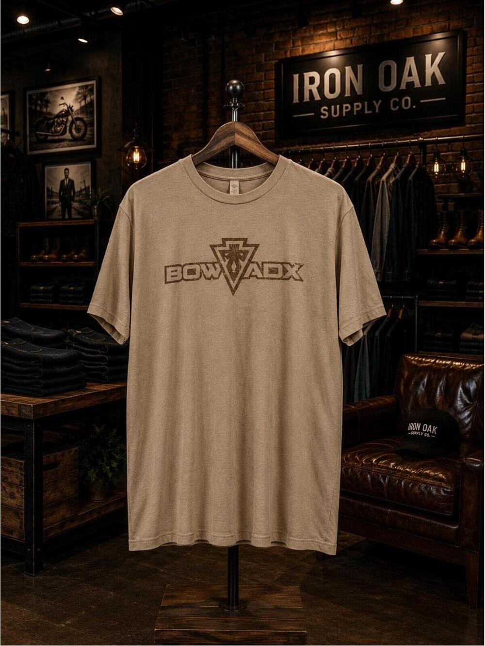 Short-Sleeve Logo Tee in Tan
